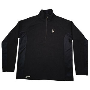 Spyder Core Sweater for Men Black Insulated Sweater Size Medium